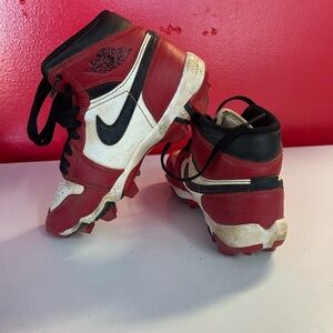 Nike Kids Red and White CLEATS